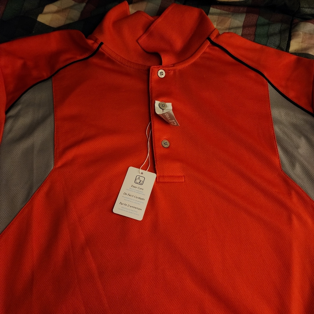Airflux PGA new large orange Polo shirt - Picture 2 of 4